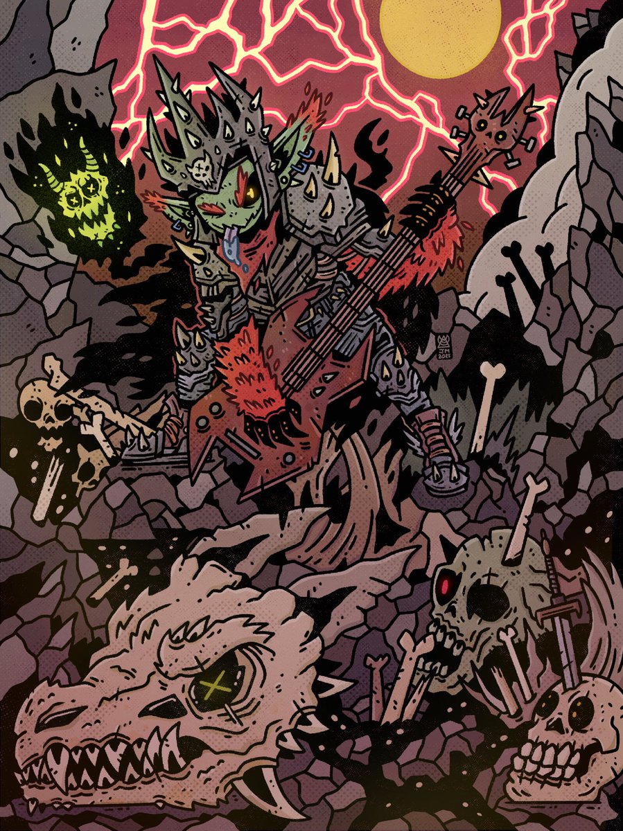 uppermindink's tweet image. GARP GARP! THRASH METAL GOBLIN BARD & LORD OF BONES! πβοΈβ¨