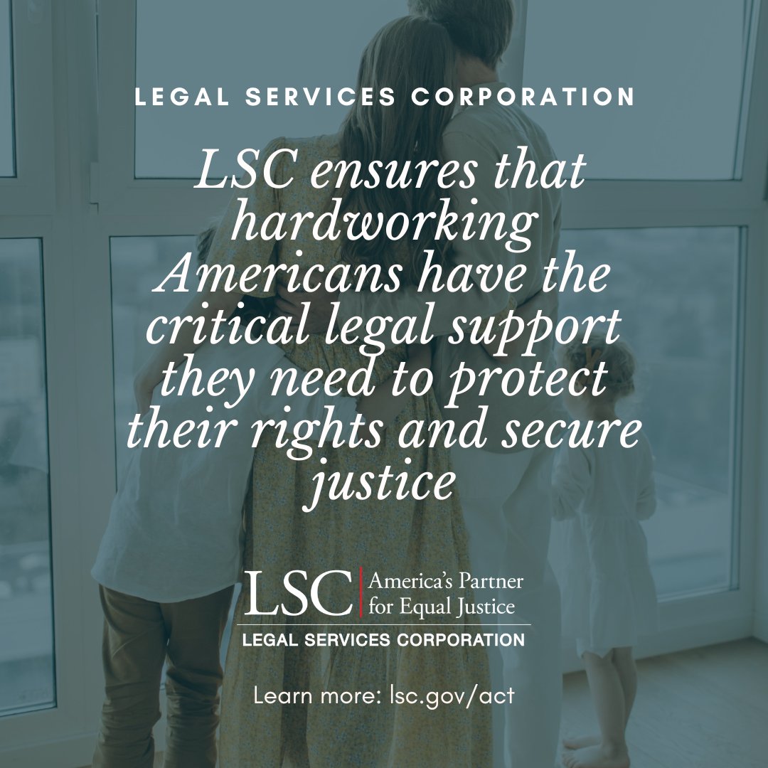 President Trump’s just-released budget would eliminate funding for the Legal Services Corporation, putting at risk essential legal protections for veterans, seniors and children across the country.

Learn more: lsc.gov/act #LSCMatters