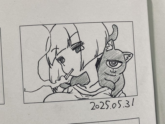 ずっと前に描いたオリキャラ、ヒトネさん
最近ぼーっとしてると頭に浮かぶ 