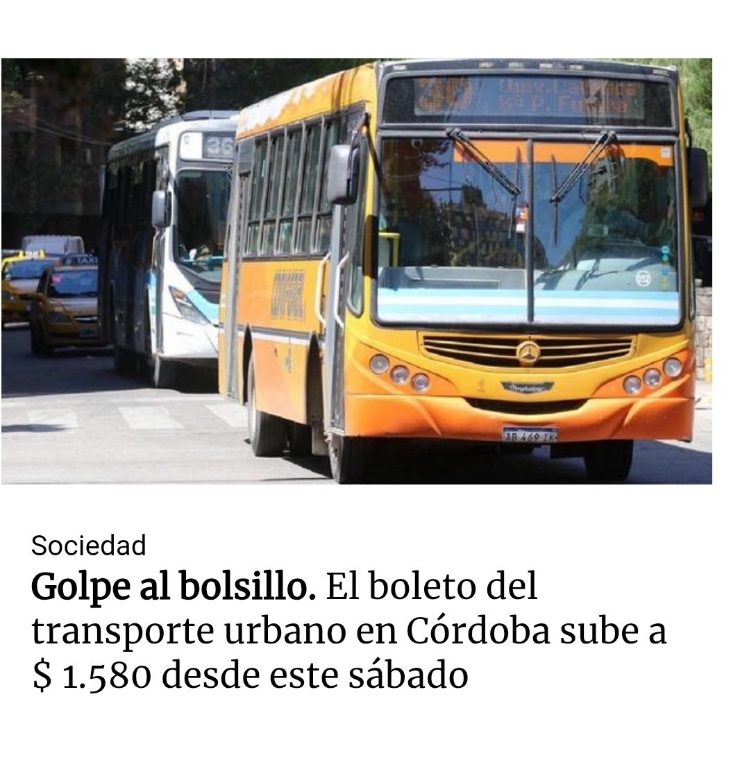 sergiopiguillem's tweet image. Decían que iban aumentar la tarifa cuando aumentaran las frecuencias y se incorporaran colectivos nuevos. No pasó ningúna de las dos cosas y aumentan el boleto más del 30 %.
En sintesis: pocos y viejos coches, pésimas frecuencias y boleto a $1.580.