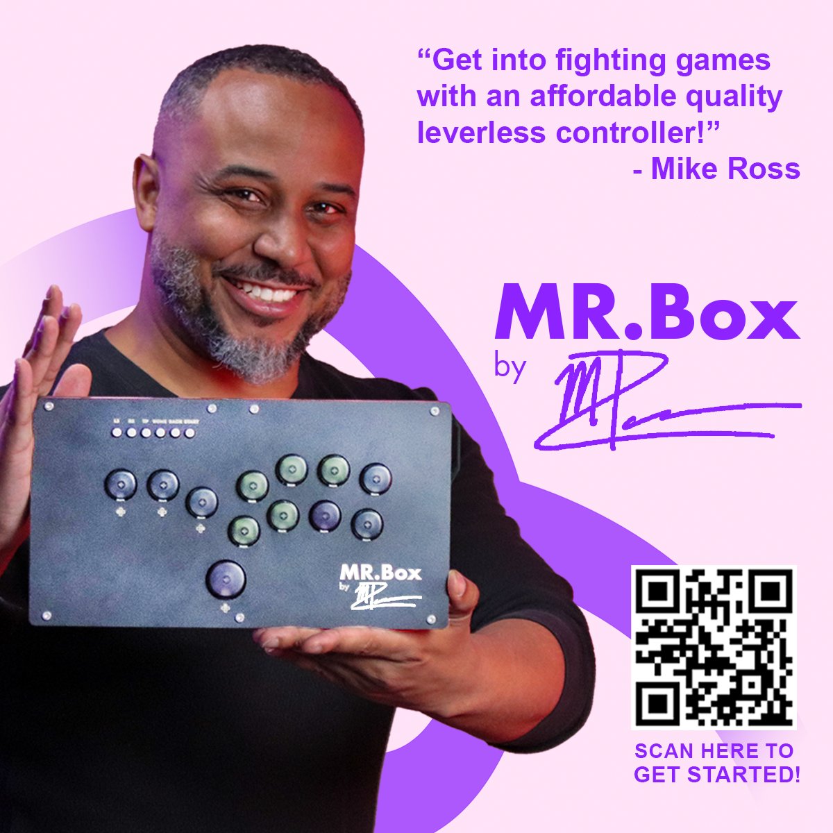 Get into fighting games with an affordable quality leverless controller with MR. Box by Mike Ross <a href="/ThatMikeRossGuy/">Mike Ross</a> at yungtekstore.com !