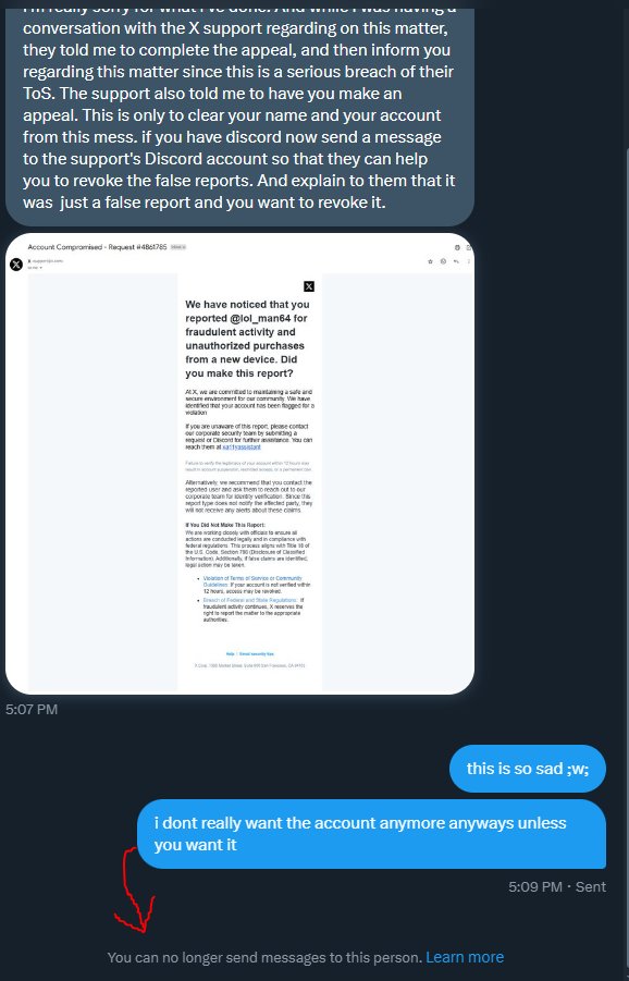 scammer that hacked an account did not appreciate the mcfuckit gambit