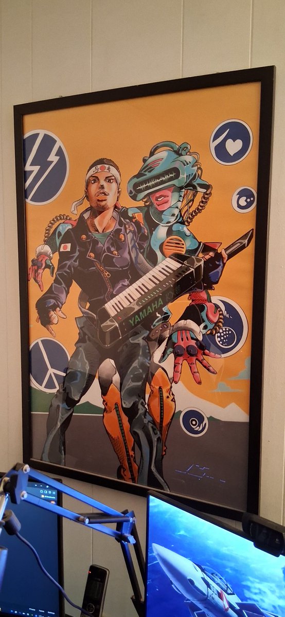 Blargman92 (@blargman92) on Twitter photo One of my favorite art comms was when i asked <a href="/ArkNemesis5/">Arklight Blues🏳️⚧️</a> to draw me in jojo part 7/8 style with my own stand "The System"
I still have it framed in front of my desktop setup One of my favorite art comms was when i asked <a href="/ArkNemesis5/">Arklight Blues🏳️⚧️</a> to draw me in jojo part 7/8 style with my own stand "The System"
I still have it framed in front of my desktop setup