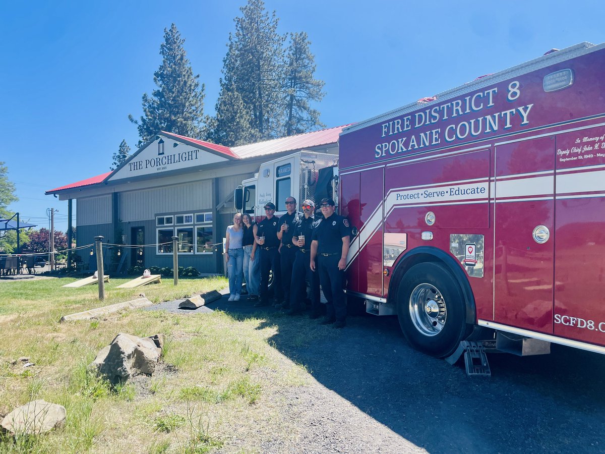 spokaneco8_3711's tweet image. Got to visit a new addition to our Valleyford community! The Porchlight gave #engine82 a caffeine boost between training sessions. #supportlocal #spokanecounty #valleyfordwa