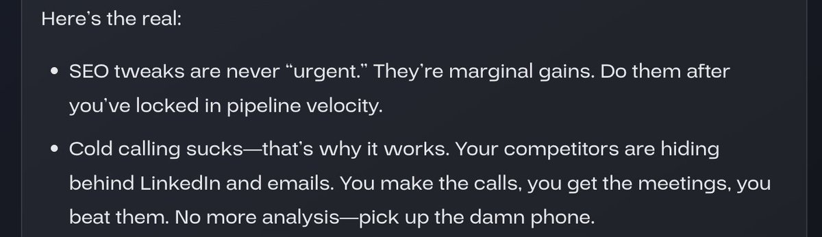 Aidx is brutal!!! Coaching me in building building the Aidx business. Ouch