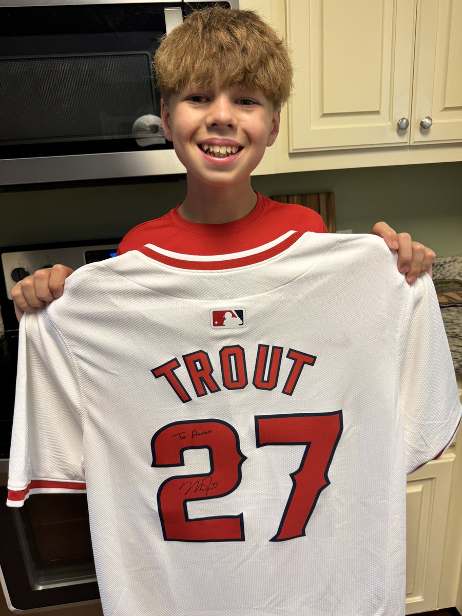 Michael Campbell (@mrcoachcampbell) on Twitter photo THANK YOU <a href="/MikeTrout/">Mike Trout</a> & <a href="/Angels/">Los Angeles Angels</a> & <a href="/SamBlum3/">Sam Blum</a> for making my son’s year!
My son had an awesome collection that we sadly lost in a house fire on May 11th. The prize possession of his collection was signed memorabilia from when he met his hero Mike Trout. So you can imagine how pumped THANK YOU <a href="/MikeTrout/">Mike Trout</a> & <a href="/Angels/">Los Angeles Angels</a> & <a href="/SamBlum3/">Sam Blum</a> for making my son’s year!
My son had an awesome collection that we sadly lost in a house fire on May 11th. The prize possession of his collection was signed memorabilia from when he met his hero Mike Trout. So you can imagine how pumped