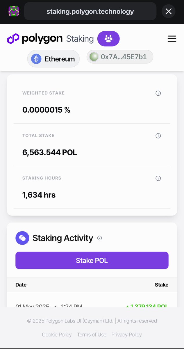 Hands down one of my favorite features that Polygon has done for POL stakers - “stake weight”

TL;DR- start staking as soon as possible

Essentially, this rewards users who have been staking longer, rewarding loyalty. This will come into play as POL stakers start receiving