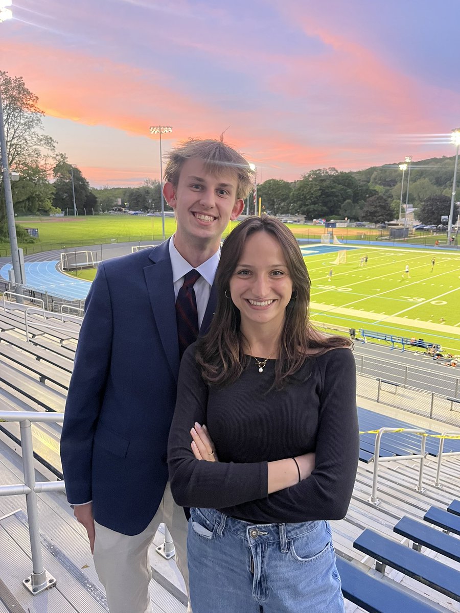 Full circle moment last night with <a href="/EmilyFox0219/">Emily Fox</a>. She was the producer for my first ever broadcast with <a href="/NCTV78/">NCTV 78</a> and last nights 2025 FCIAC Championships which was my last broadcast with NCTV. 140 Broadcasts later and my time with NCTV as a student is officially over. What a ride!
