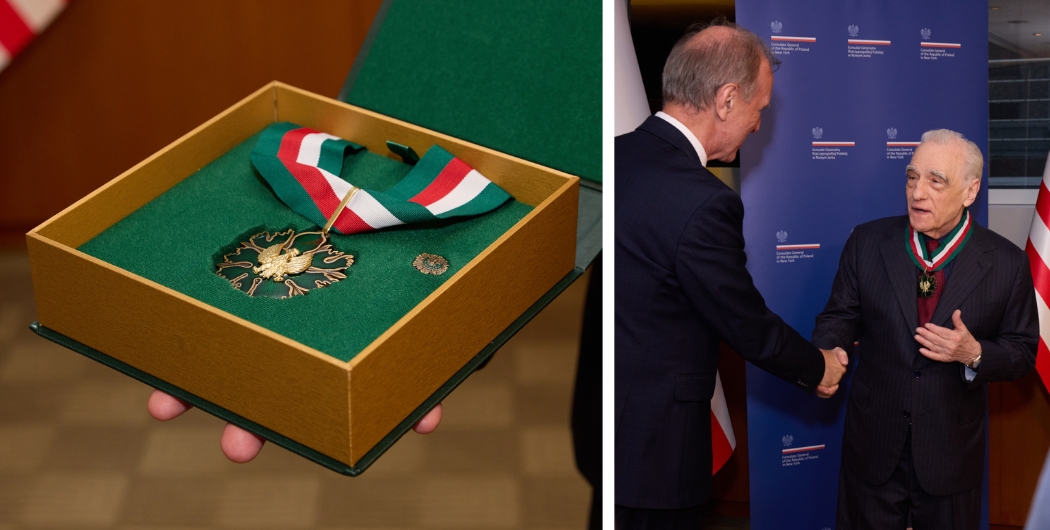 🎖️ Martin Scorsese was awarded Poland’s highest cultural honor — the Gold Medal Gloria Artis — during a private ceremony at DGA NYC, presented by 🇵🇱 Bogdan Klich.

📖 Read more → vist.ly/3n5ndmj

#PolishCinema #MartinScorsese #GloriaArtis #FilmFestival #NYC