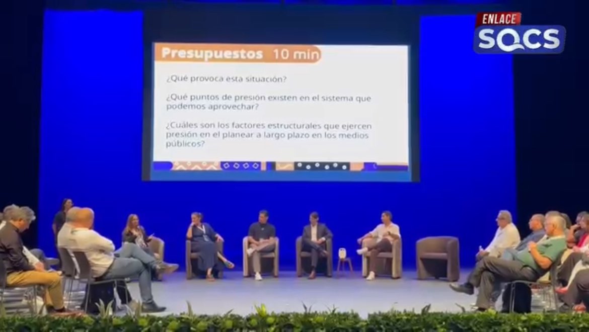 El gran reto de los medios públicos es hacerse necesarios, plantea la directora general de SQCS, Alma García, durante el foro “Reflexiones par exponer inquietudes y necesidades de los integrantes de los medios públicos”, en el marco del XXXIX Encuentro Nacional de la Red México.