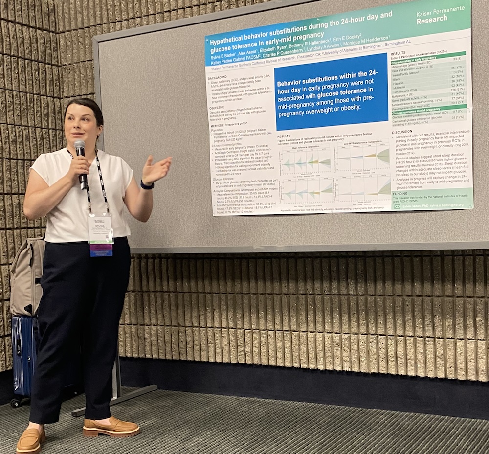 Kaiser Permanente Research NorCal (@kpdor) on Twitter photo Our researcher Sylvia Badon <a href="/sylvbad/">Sylvia Badon</a> presented at #ACSM2025 about physical activity in pregnancy and glucose tolerance
k-p.li/4dJmMH5 Our researcher Sylvia Badon <a href="/sylvbad/">Sylvia Badon</a> presented at #ACSM2025 about physical activity in pregnancy and glucose tolerance
k-p.li/4dJmMH5