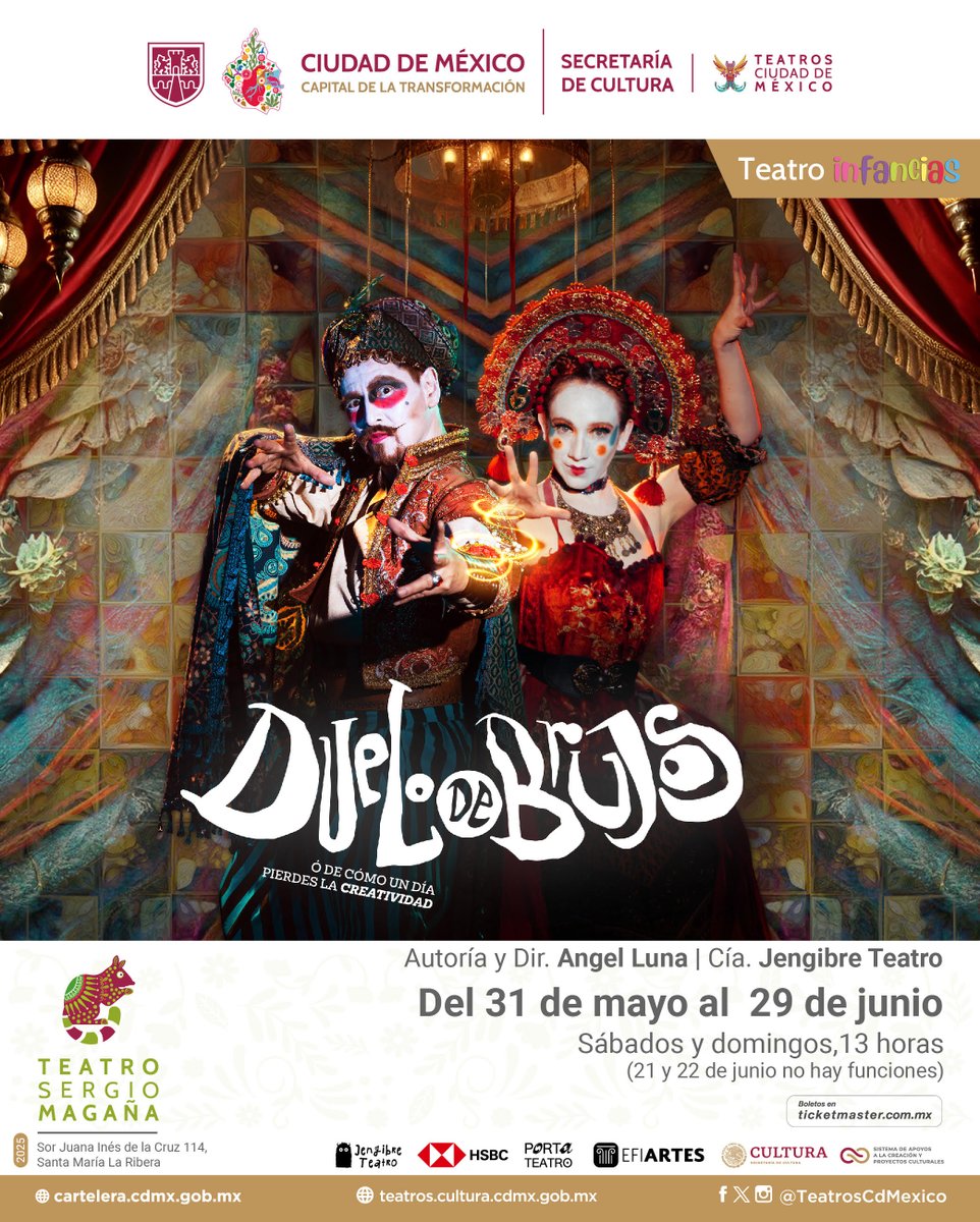 Duelo de brujos o de cómo un día pierdes la creatividad, La obra infantil mexicana que viajará a España para conquistar el teatro clásico con títeres, música y magia escénica. edomexaldia.com/duelo-de-brujo…