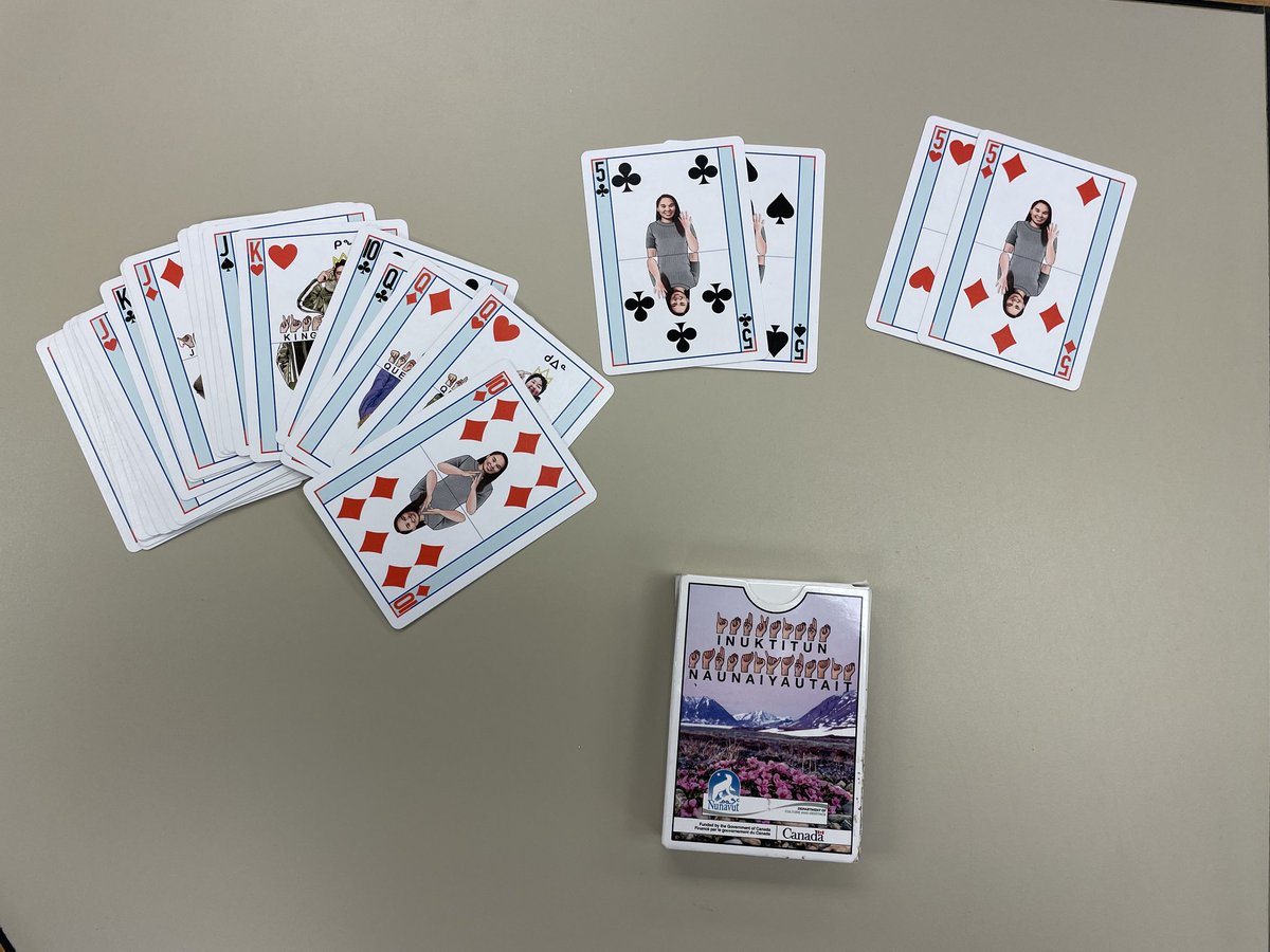 It was a blast learning how to play Euchre at the Sudbury Centre! It was fun learning the foundations of the game, thanks to our coaches Gilbert, Rodney and Bev. Check out these ASL cards!