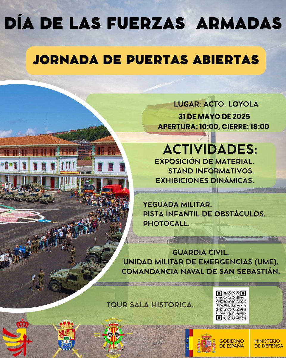 Hoy, 31 de junio, jornada de puertas abiertas en los Cuarteles de Loyola...
#Donostia-#SanSebastián