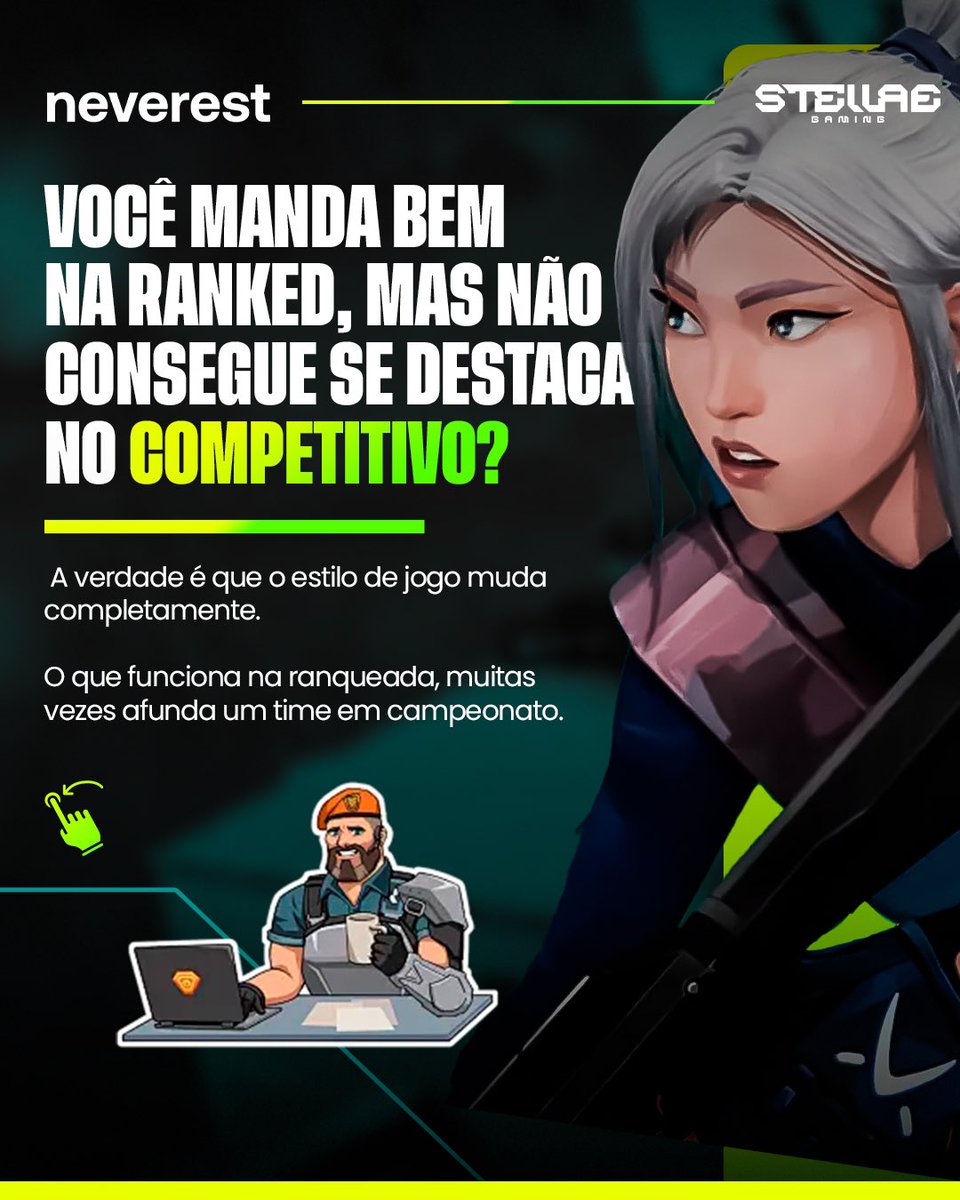 🎯 Você destrói na ranked, mas some no competitivo?

É porque o estilo de jogo muda completamente.

Se liga na thread e entenda por quê.👇
