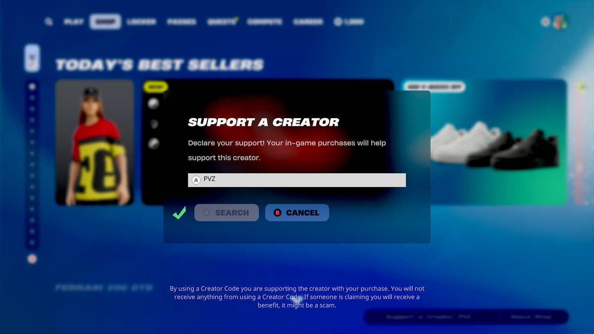 <a href="/USECODEPVZ/">USE CODE PVZ IN THE FORTNITE ITEM SHOP!</a> :D