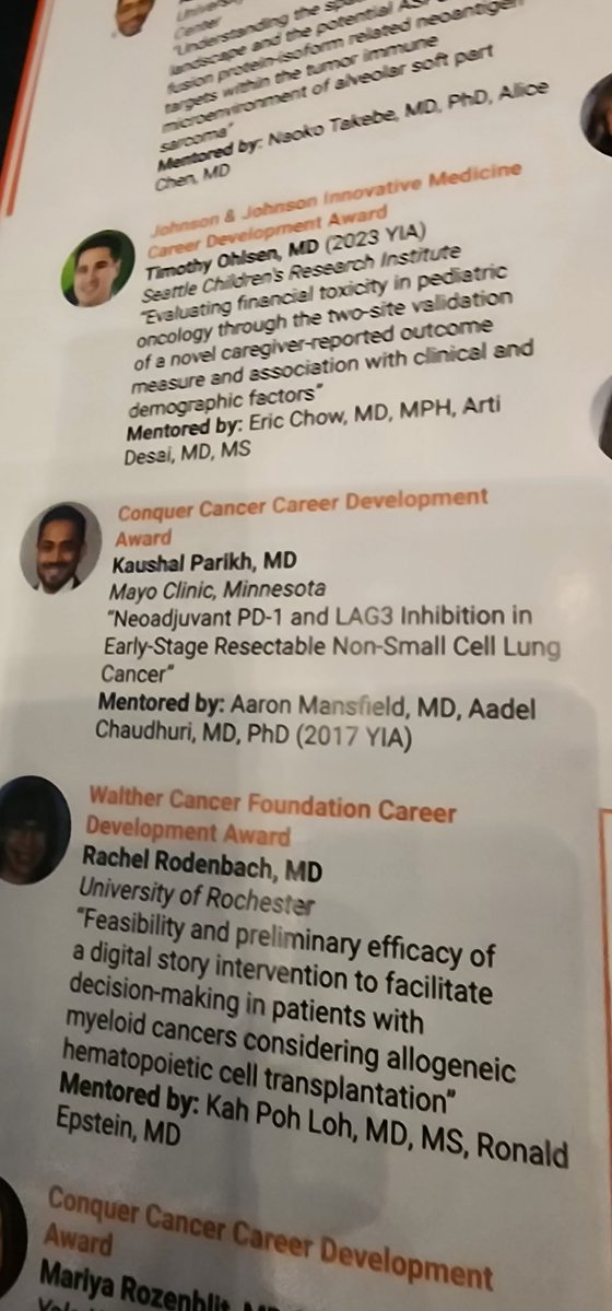 Aadel Chaudhuri, MD PhD (@aadel_chaudhuri) on Twitter photo Proud of <a href="/kaushalpar/">Kaushal Parikh</a> for the <a href="/ASCO/">ASCO</a> <a href="/ConquerCancerFd/">Conquer Cancer, the ASCO Foundation</a> CDA Award!
Couldn’t be any prouder than I am ☺️
<a href="/AMansfieldMD/">Aaron Mansfield</a> <a href="/MayoCancerCare/">Mayo Clinic Comprehensive Cancer Center</a> <a href="/MayoClinic/">Mayo Clinic</a> Proud of <a href="/kaushalpar/">Kaushal Parikh</a> for the <a href="/ASCO/">ASCO</a> <a href="/ConquerCancerFd/">Conquer Cancer, the ASCO Foundation</a> CDA Award!
Couldn’t be any prouder than I am ☺️
<a href="/AMansfieldMD/">Aaron Mansfield</a> <a href="/MayoCancerCare/">Mayo Clinic Comprehensive Cancer Center</a> <a href="/MayoClinic/">Mayo Clinic</a>