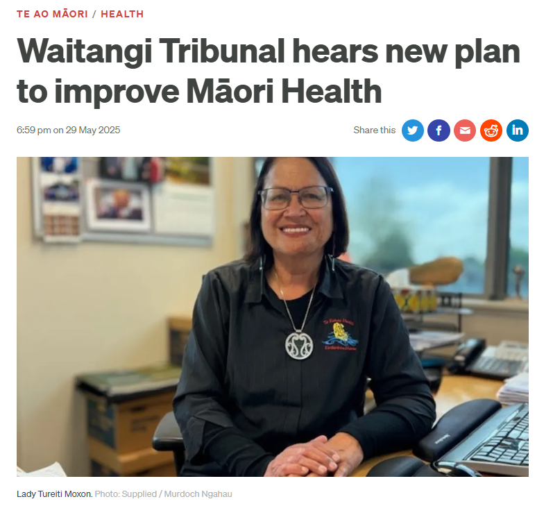 #WAI3307 
Claimants outlined how the "new whare" would be completely designed and monitored by Māori, in contrast to Te Aka Whai Ora and the Iwi Māori Partnership Boards, which were designed by the Crown.
▶️Full story here: rnz.co.nz/news/te-manu-k…