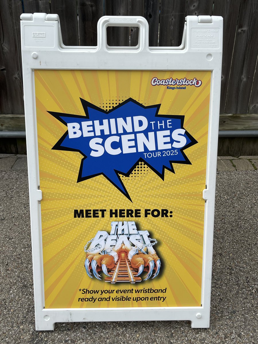 BuckeyeCoaster's tweet photo. Beast - Behind the Scenes Tour at #Coasterstock at @KingsIslandPR! #Beast40 #kingsisland #coasterstock2025 https://t.co/nwhd1zAhFr