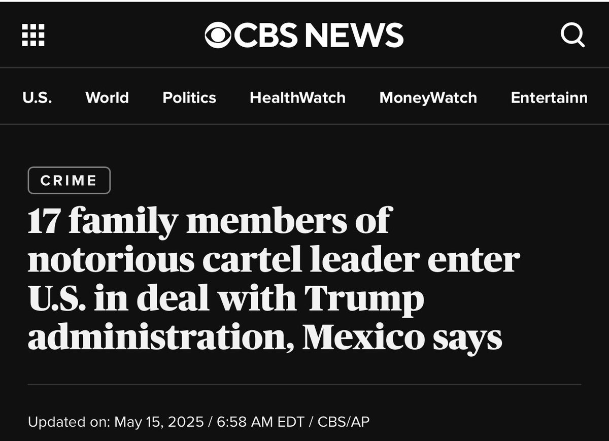 Was it Biden the one who allowed 17 relatives of the Sinaloa Cartel leader “El Chapo” Guzman to enter the U.S. a few days ago? 

Stop lying to your constituents and tell them you support stripping immigrants of their legal status so you can deport them back to dictatorships.