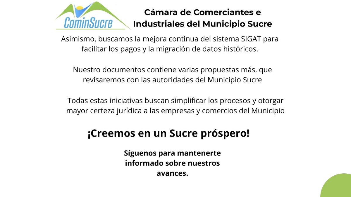 .<a href="/cominsucre/">Cominsucre: Comerciantes e Industriales de Sucre</a> entrego al Sedat, Municipio Sucre, una serie de propuestas dirigidas a impulsar el desarrollo económico local. #petare #gremiosempresarialesvzla #desarrolloeconómicolocal
