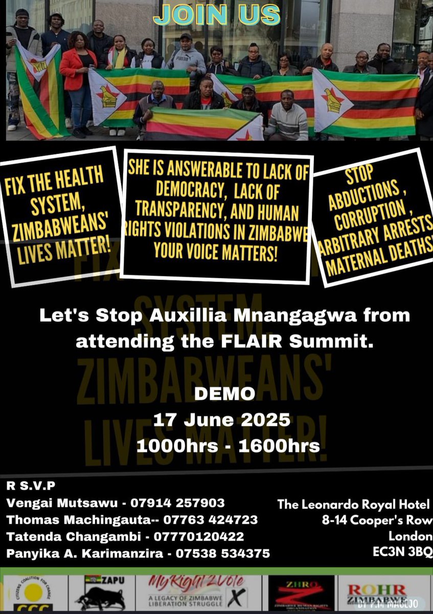 Romancia Chiomba (@chiombach1343) on Twitter photo Thats how ZanuPF rules, create fake news about other people, arresting innocent people while criminals are our there. Thats so sad that many still believe in ZanuPF, we will not stop to demonstrate about the coming of <a href="/ZimFirstLady/">First Lady of Zimbabwe 🇿🇼</a> in UK. We are united we wont break
#HumanRights Thats how ZanuPF rules, create fake news about other people, arresting innocent people while criminals are our there. Thats so sad that many still believe in ZanuPF, we will not stop to demonstrate about the coming of <a href="/ZimFirstLady/">First Lady of Zimbabwe 🇿🇼</a> in UK. We are united we wont break
#HumanRights