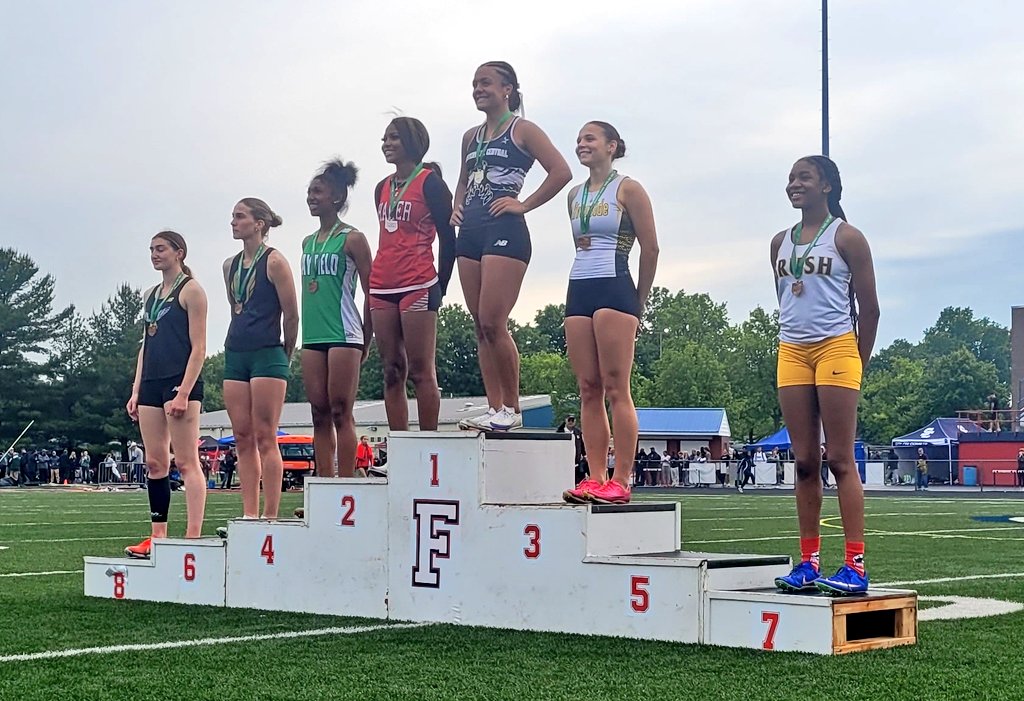 🎽 Riverside's Allison Urbas 3rd 1s 14.61
5th Riverside girls 1s state berth all time
Mayfield's Sharnise Worthams 4th 14.67
4th Cats girls 1s state berth &amp; 1st since 2019