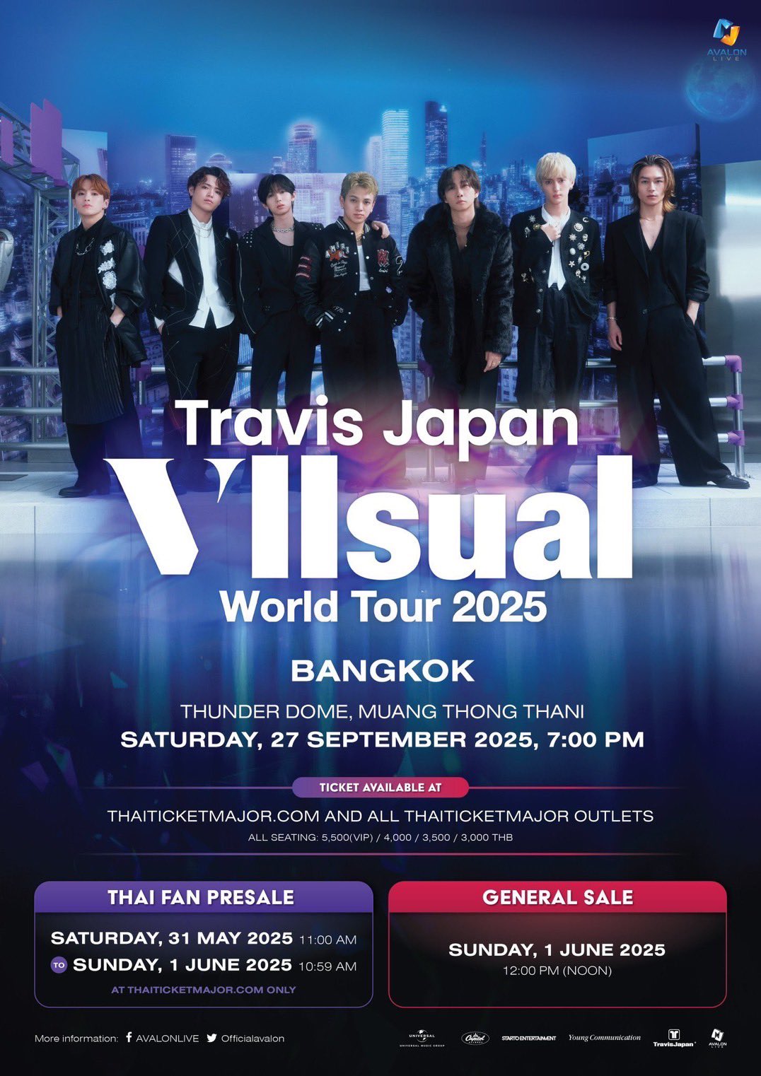 TravisJapan ワールドツアー バンコク VIP特典 セット TravisJapan ワールドツアー バンコク 半券 VIP特典 セット