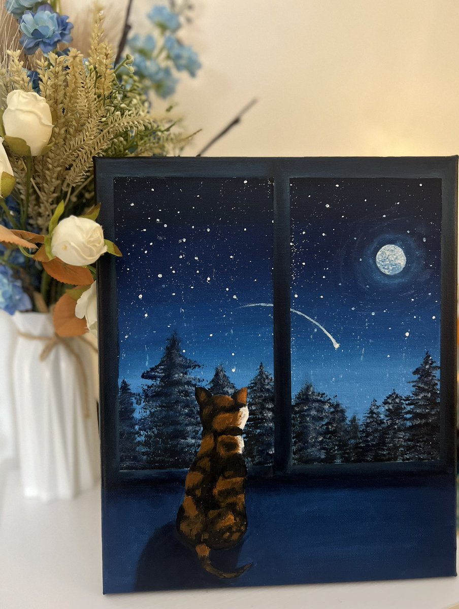 arwasartwork's tweet photo. Explore more unique artwork in my Etsy shop and find something special for your collection! #ArtThatSpeaks #Painting #EtsyShop #SupportArtists #art #DetailedDrawings #EtsyShop #ArtLovers #artisticdrawing #catart #pencilart #floralart #flowers  #artwork #drawing #sunset #acrylic https://t.co/eMOs2R3owf