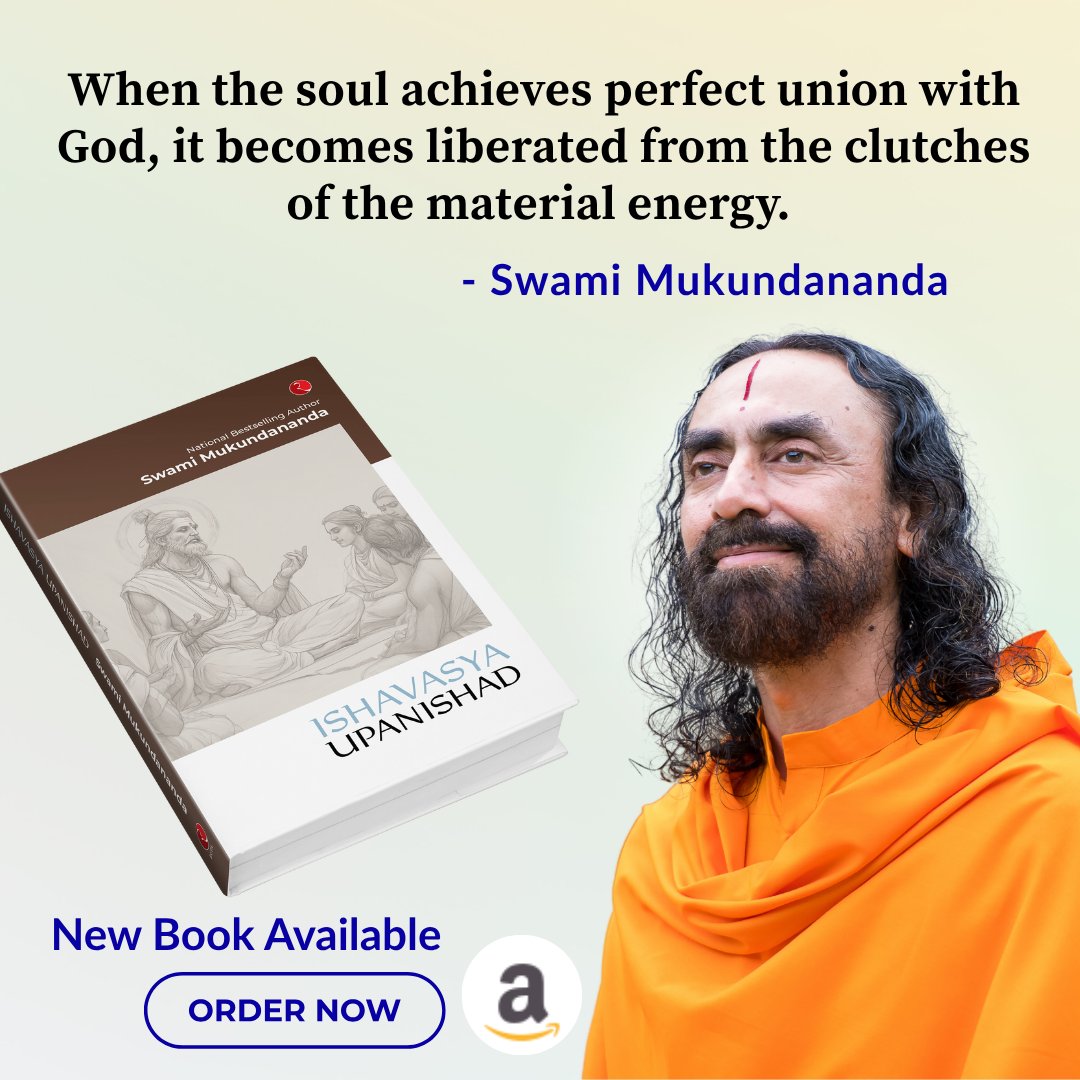 Radha Krishna Temple of Dallas - Home for Devotion (@rkt_dallas) on Twitter photo When the soul achieves perfect union with God, it becomes liberated from the clutches of the material energy.
ISHAVASYA UPANISHAD - NEW BOOK by <a href="/Sw_Mukundananda/">Swami Mukundananda</a>
Grab your copy on Amazon now!
India: bit.ly/3H1SiDG
USA : bit.ly/43uB7lN
#IshavasyaUpanishad When the soul achieves perfect union with God, it becomes liberated from the clutches of the material energy.
ISHAVASYA UPANISHAD - NEW BOOK by <a href="/Sw_Mukundananda/">Swami Mukundananda</a>
Grab your copy on Amazon now!
India: bit.ly/3H1SiDG
USA : bit.ly/43uB7lN
#IshavasyaUpanishad