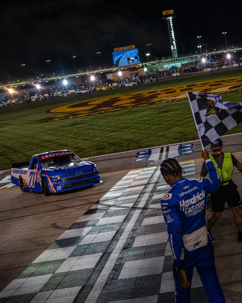 NASCAR CRAFTSMAN Trucks (@nascar_trucks) on Twitter photo NEWS: Post-race inspection is complete at <a href="/NashvilleSuperS/">Nashville Superspeedway</a> with no issues.
<a href="/rajahcaruth_/">Rajah Kirby Caruth</a>'s second career CRAFTSMAN Truck Series win is official! NEWS: Post-race inspection is complete at <a href="/NashvilleSuperS/">Nashville Superspeedway</a> with no issues.
<a href="/rajahcaruth_/">Rajah Kirby Caruth</a>'s second career CRAFTSMAN Truck Series win is official!