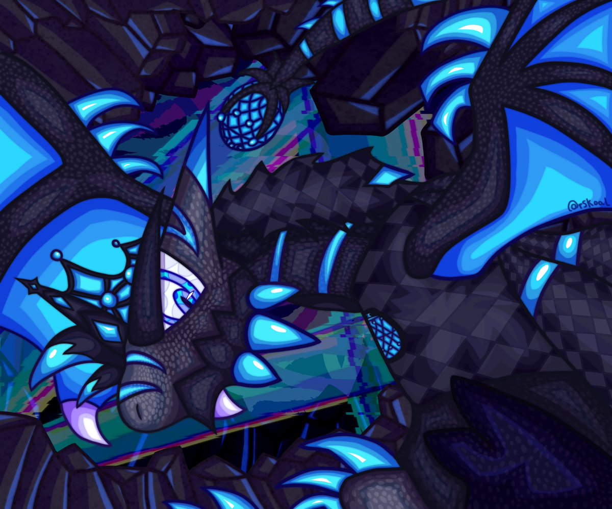 rskoal's tweet photo. SOUL BURST DREGGYODYNEEE

my new biggest and longest art piece is finally doneee

after around 27h on canvas and 67 layers over the course of like 2 months

#LoomianLegacy #LoomianLegacyart https://t.co/yz3dLLj6dV