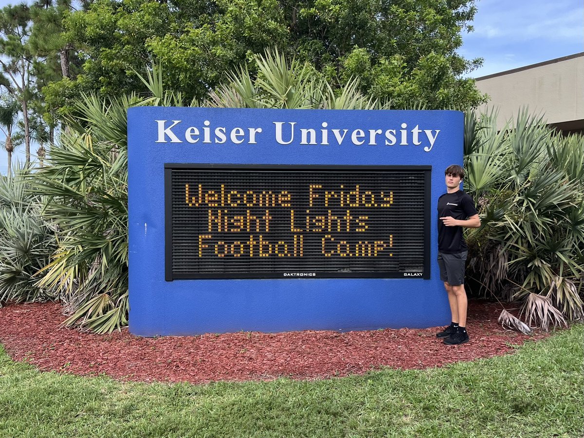 MerrickCook2029's tweet image. What a great night at camp with @KeiserFootball! Thank you to the staff for your coaching, support &amp;amp; feedback!
@PrepRedzoneFL @ESPNWestPalm @EraPrep @KeyPlayerNation @pbphighschools @OutsideTheGames @TopPreps @kickerupdate @AthletesExpoRT @Snausy54 @CoachRayG @DwyerHSFootball