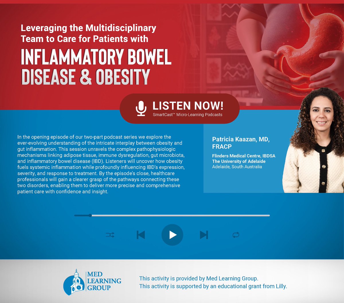 Excited to share the first episode of a new podcast series I recorded with Med Learning Group! We're tackling the link between obesity and gut inflammation!
medlearninggroup.com/cme-programmin…
#IBD #inflammatoryboweldisease #MedEd #MedPodcast #MedLearningGroup