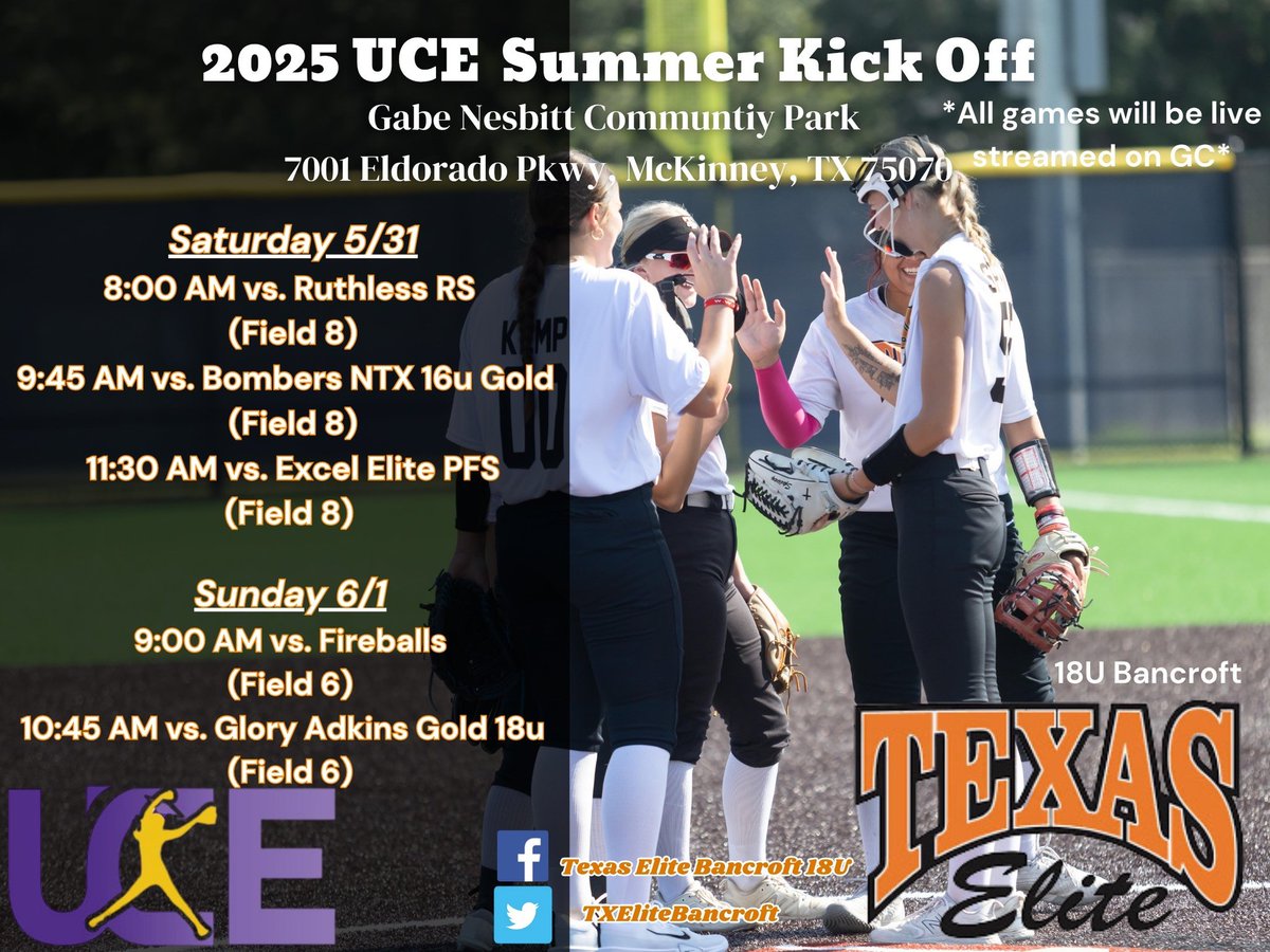 And so it begins!!
First up is our Round Robin coming up this weekend!
Come catch these athletes compete!!
#BeElite