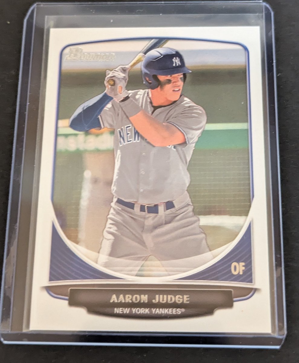 Any Yankee or Judge fans looking for 2013 Bowman Judge? I have 1 blue base, 1 chrome refractor, 2 chromes, 7 base. R/T appreciated. #Yankees #Judge