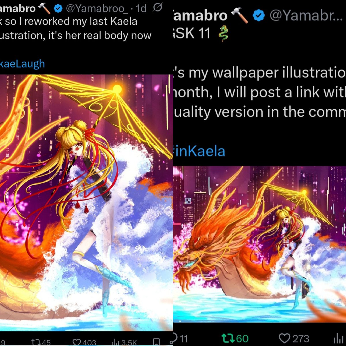 Hmmmm so you guys prefer Kaela stick body 🤔🤔🧐 Should I only draw her like that?