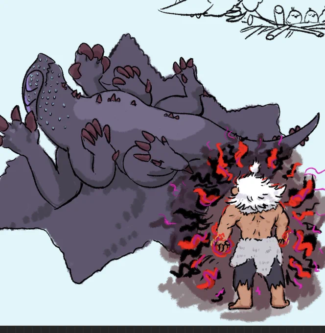 豪鬼とゴア・マガラ