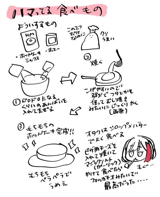 ホットケーキミックス、カロリー高くてビビる 