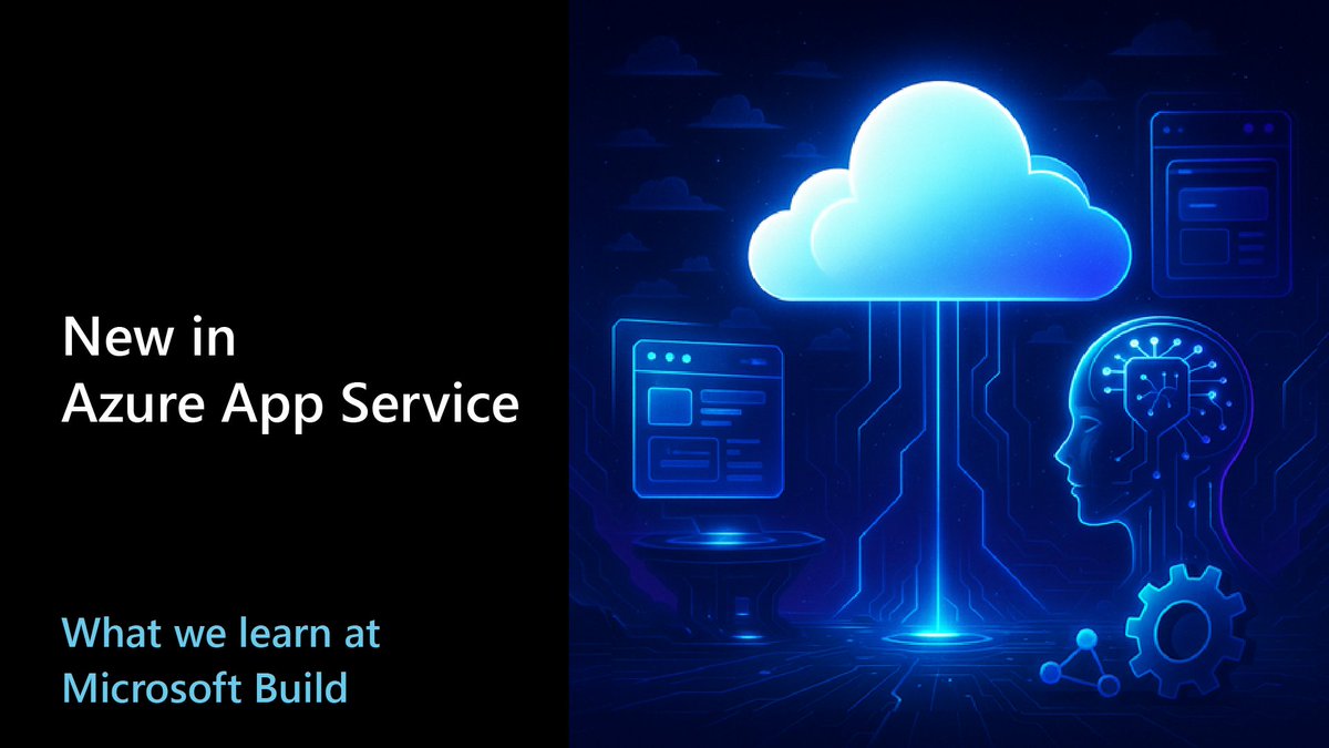 What's new in Azure App Service? Here's what we learned at Microsoft Build this year. 📖 msft.it/6019S5HCf
