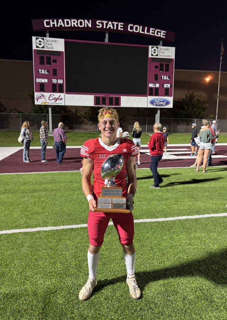 HamptonHawksFB's tweet image. Nebraska wins the 2025 Nebraska/Wyoming Six-Man All-Star Game, 68-28.
Congrats to @JacksonBullis2 on a great game and an incredible high school career.