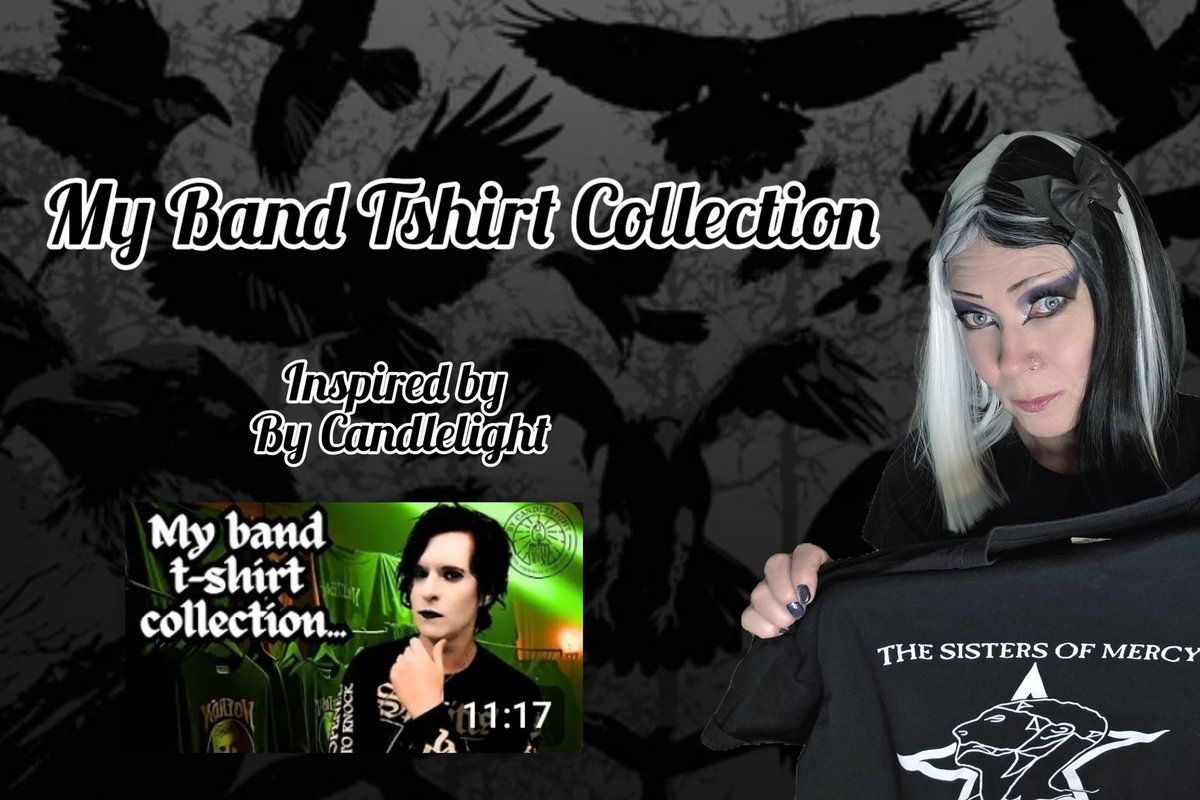 New video on Youtube...

My Band Tshirt Collection  - inspired by By Candlelight

youtu.be/G_1BSnhaXV8?si…

#bandtshirts #goth #Gothyoutuber #youtuber_sanniz