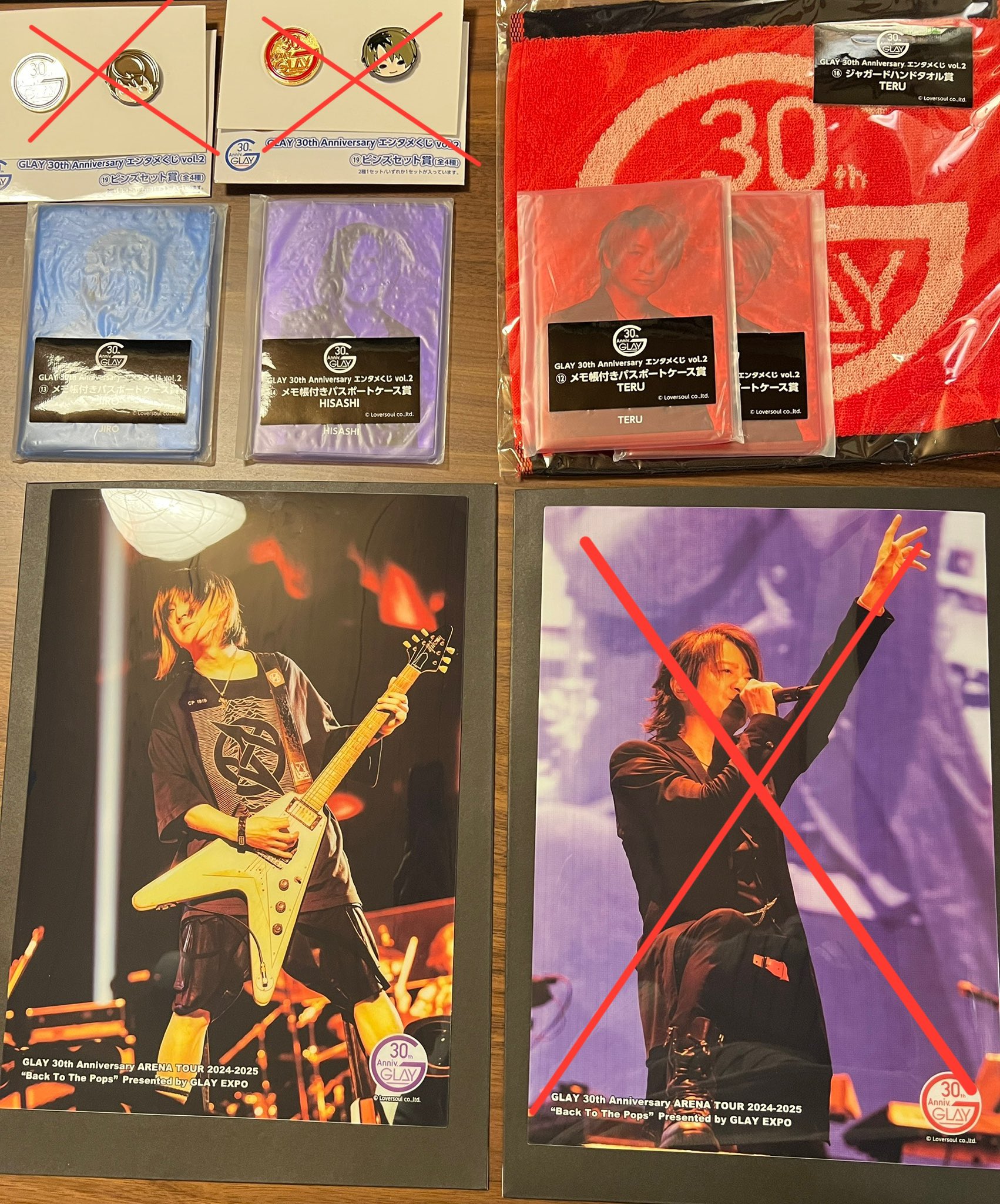 ⭐️おまけ付き⭐️GLAY ホログラム缶バッジ TERU・HISASHI ⭐️特典付⭐️GLAY EXPO ホログラム缶バッジ TERU・HISASHI