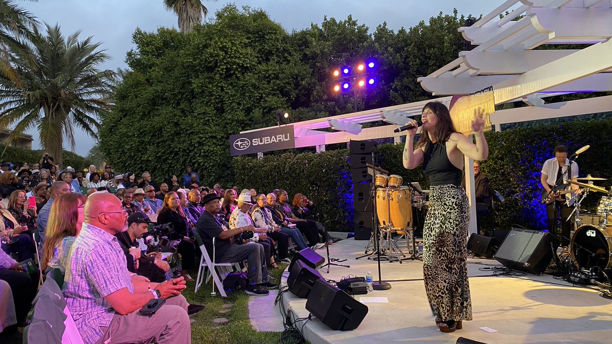 Lindsey Webster kicking off the 2025 Newport Beach Jazz Festival Friday night VIP event.