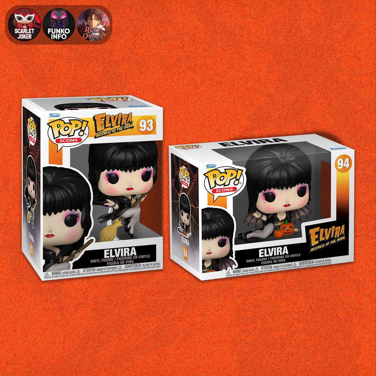 First look! Elvira Mistress of the Dark Funko POPs! Dropping Wednesday, 9AM PT at the links below! Thanks <a href="/funkoinfo_/">funkoinfo_</a> ~
   EE ~ fnkpp.com/EE
   Amzn ~ fnkpp.com/Am604 ~ Maybe
   MHS ~ fnkpp.com/MH
#Ad #Elvira #FPN #FunkoPOPNews #Funko #FunkoPOP