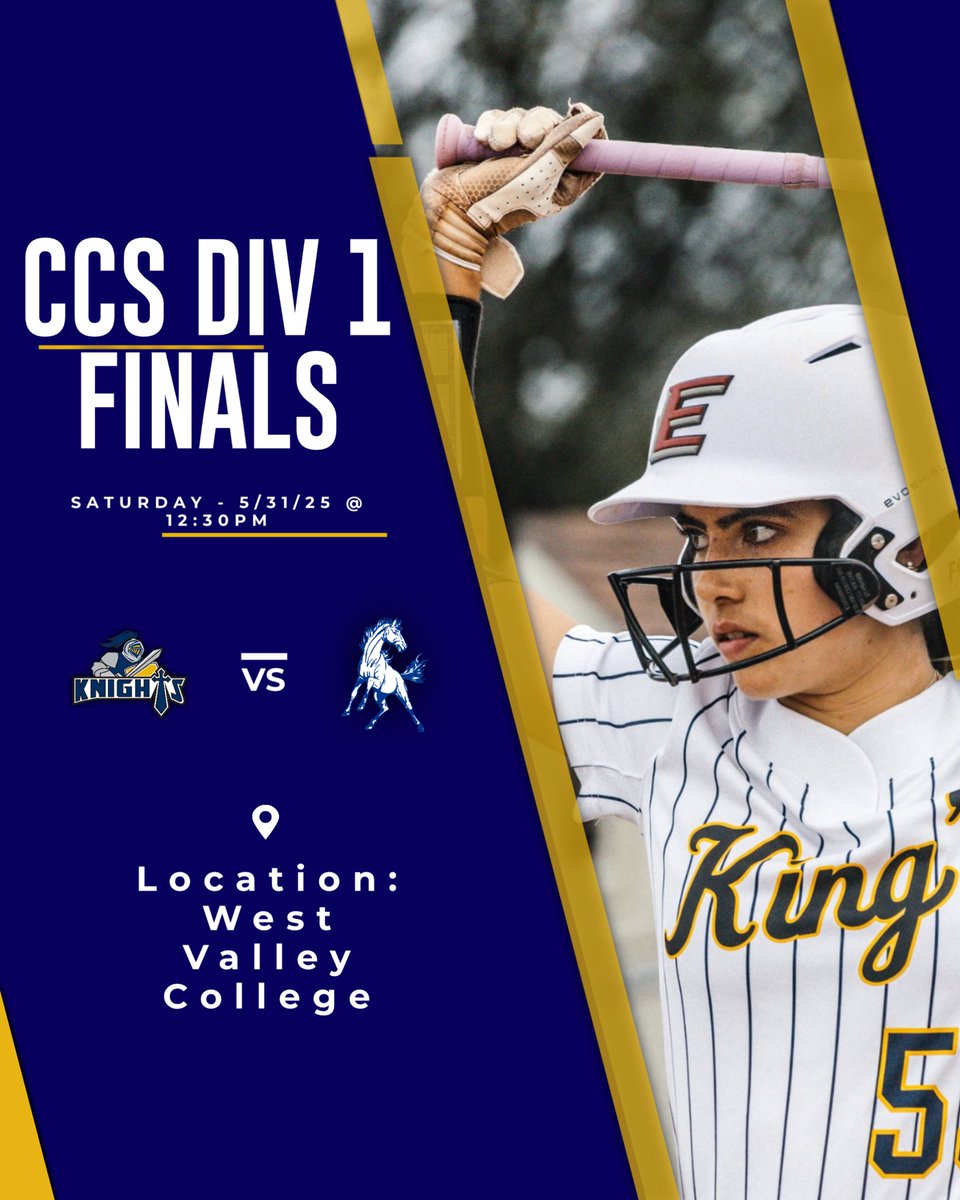 TKA Varsity Softball is headed to the CCS Division 1 Finals! 🥎🏆

Catch the girls take on Gilroy tomorrow, 5/31, at 12:30 PM at West Valley College. Let’s go Knights!