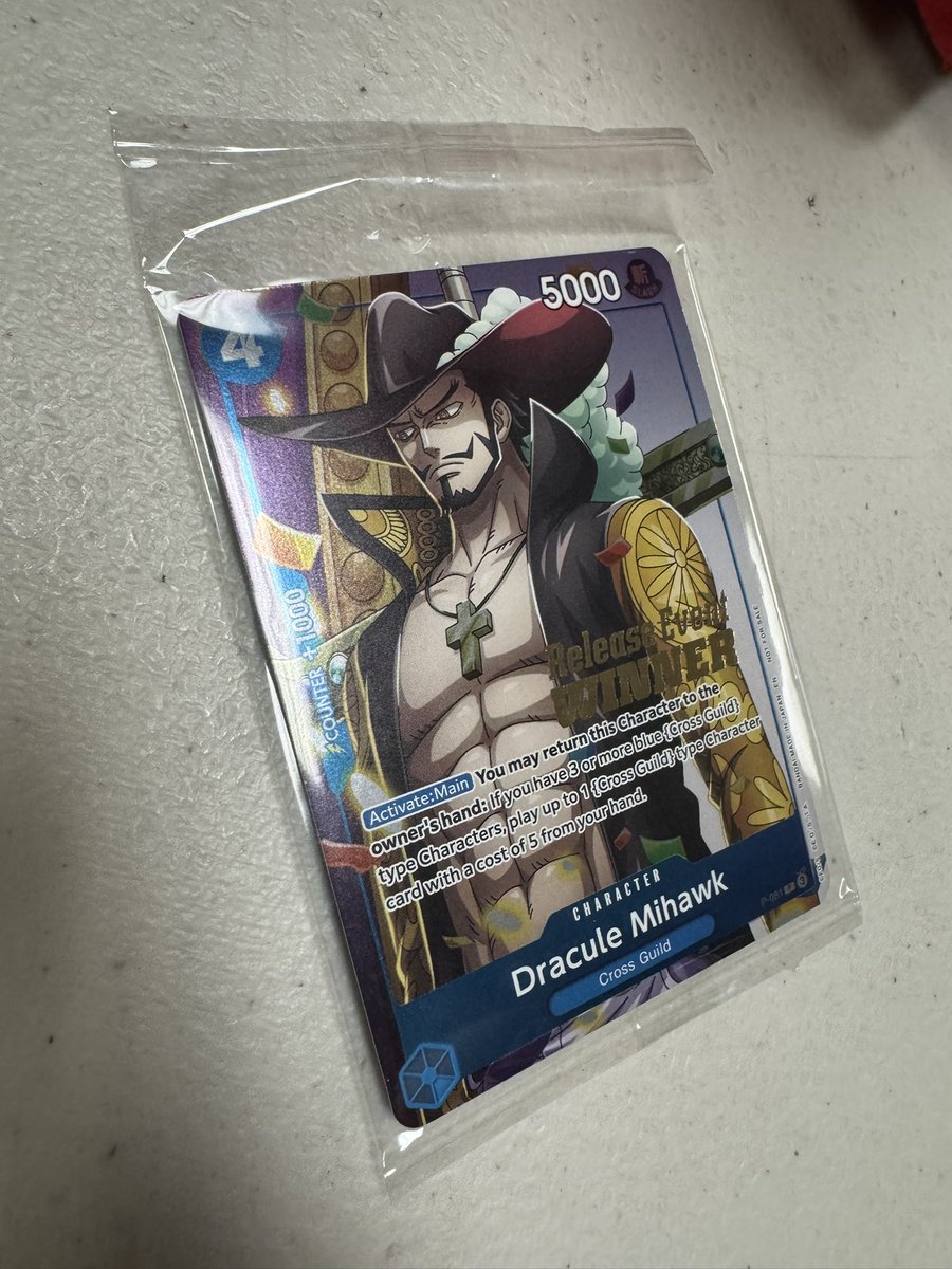 CPachecoTCG's tweet photo. Got the W! Red Sanji broke.
#OPTCG #onepiece https://t.co/0VGNUjH1YD