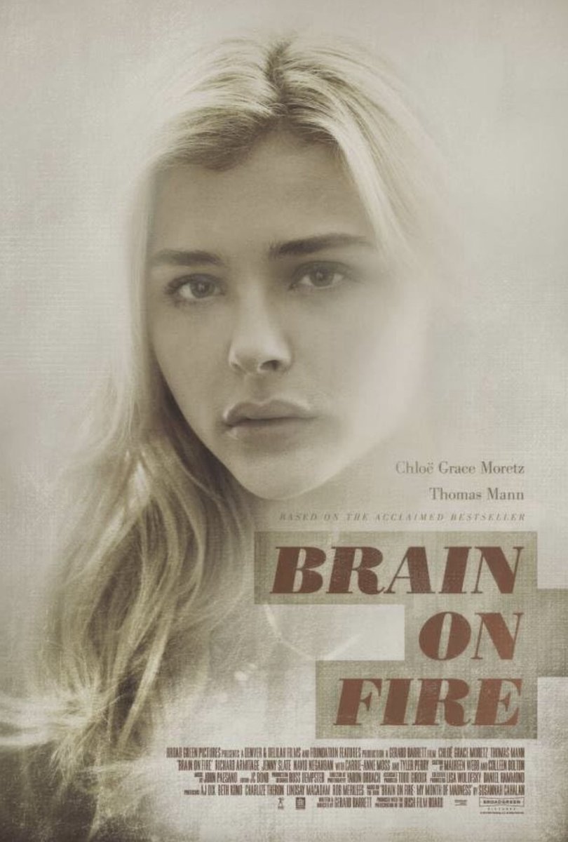 Brain on Fire
فيلم مبني على قصة حقيقية يحكي التجربة المروعة لكاتبة تُعاني من مرض عصبي نادر، منذ ظهور الأعراض الأولى لها وحتى محاولات تشخيصه العديدة، وصولًا إلى اكتشاف السبب الحقيقي لمرضها..
مؤثرررر ❤️❤️