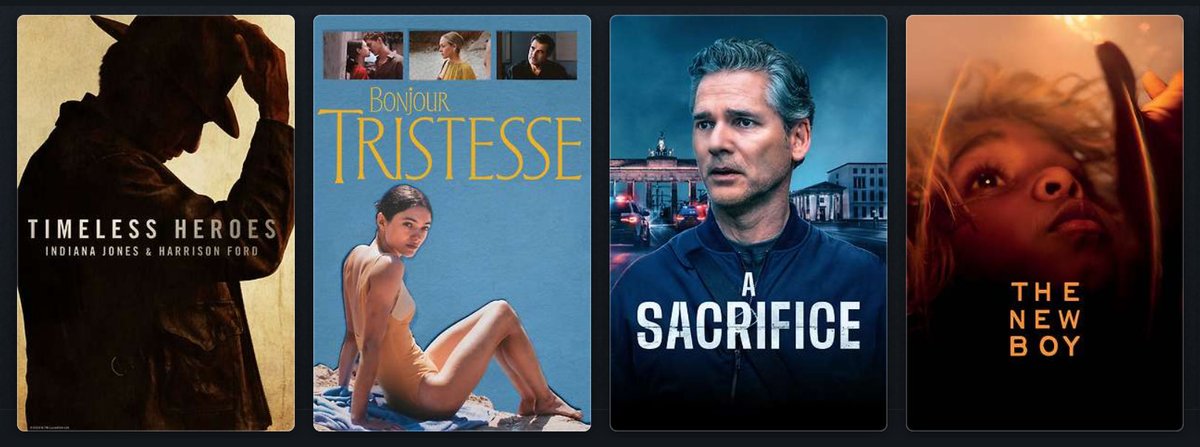 TGIF! Happy #LetterboxdFriday! Here's my #LastFourWatched 

Quite an eclectic watch this week. That #IndianaJones #HarrisonFord documentary brings so much nostalgic joy!