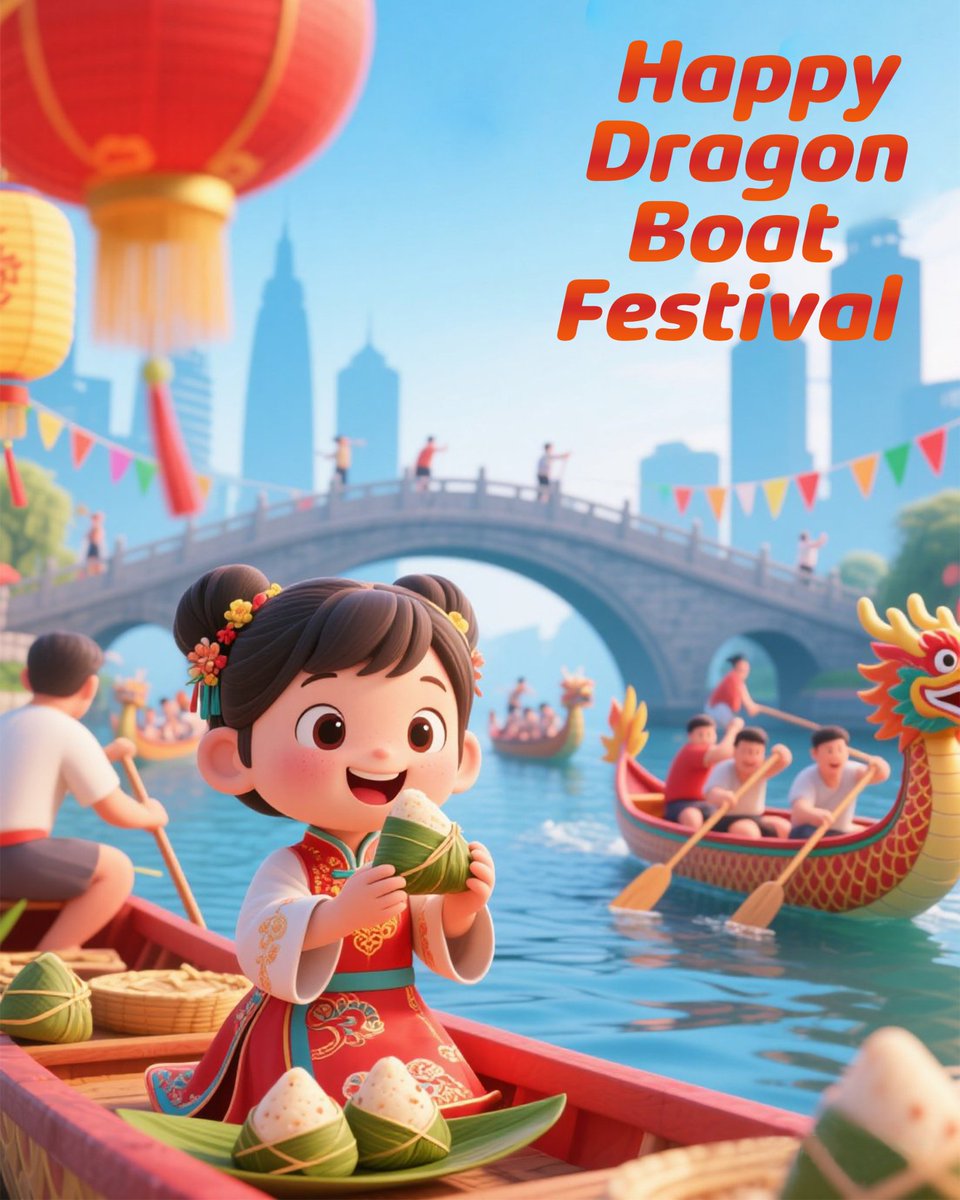 Happy Dragon Boat Festival! 🐉

Enjoy zongzi (rice-dumplings) and dragon boat🛶races!